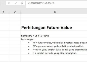 rumus dan cara menghitung future value