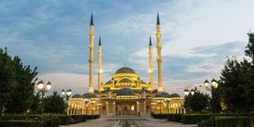 masjid Akhmad Kadyrov Chechnya di Rusia