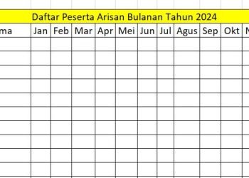 Cara Membuat Buku Arisan Bulanan dan Contohnya