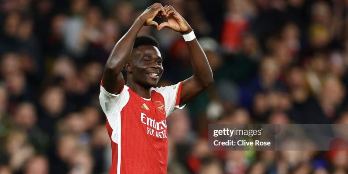 gaji bukayo saka di arsenal