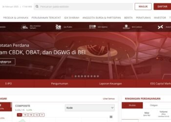website IDX untuk cari data emiten dan saham di BEI